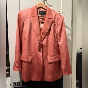Banana Republic Coral Pink Satin Blazer - NWT